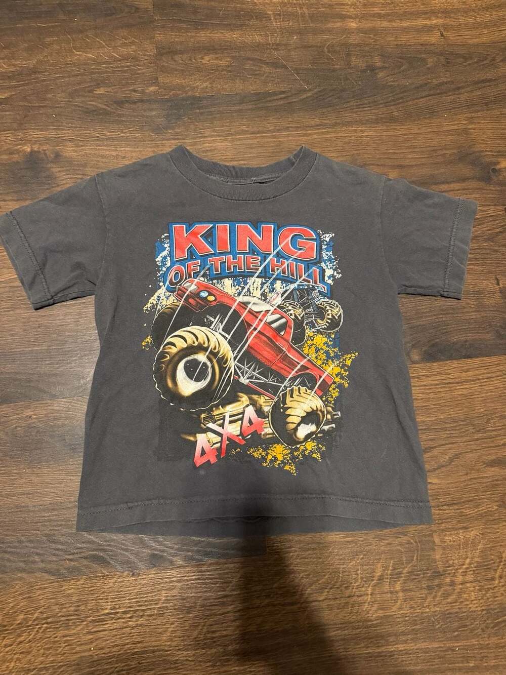 Vintage Top Heavy King Of The Hill Monster Truck 4x4 Graphic Youth T-Shirt